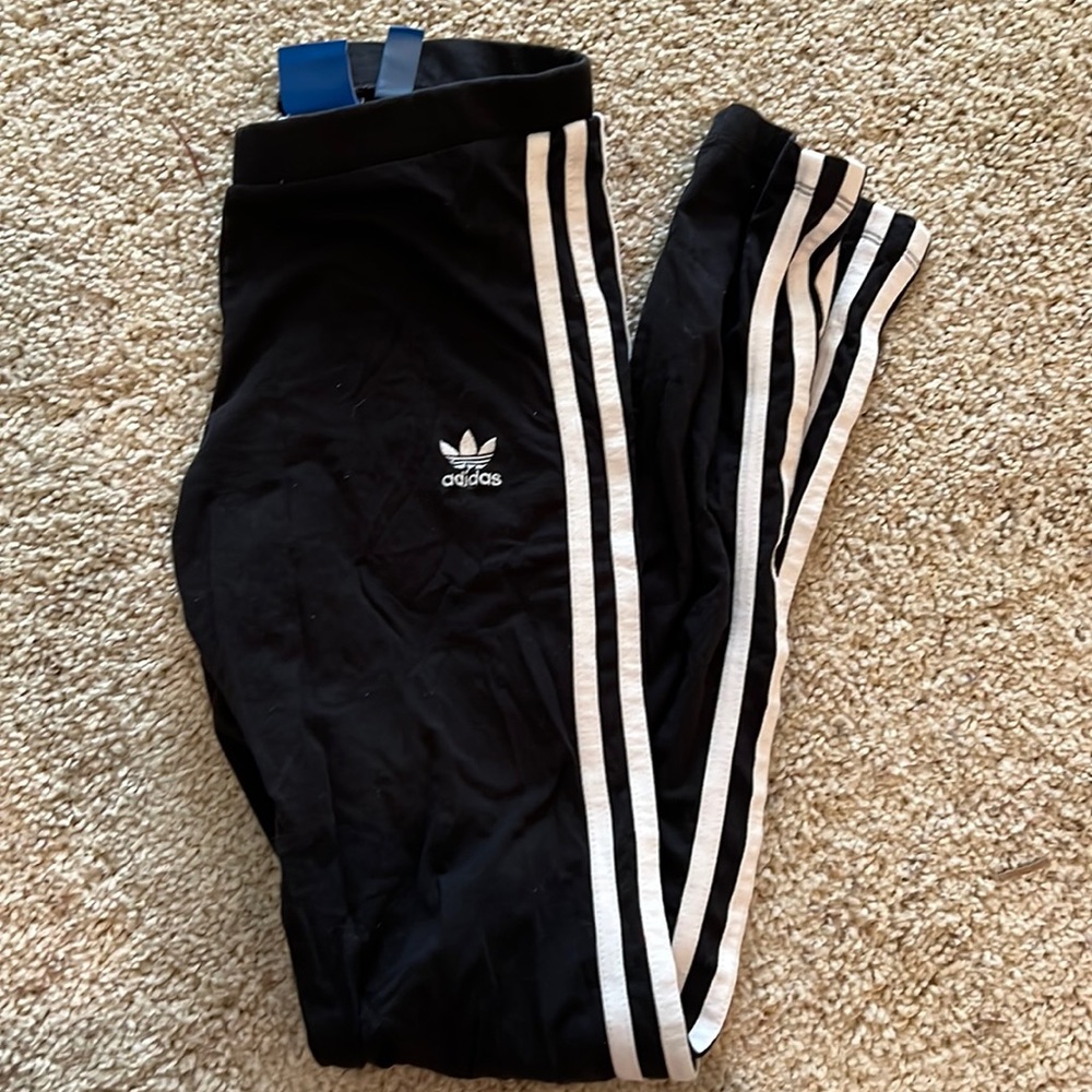 Adidas striped leggings